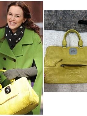 Yellow Longchamp bag ASO Blair Waldorf on Gossip Girl